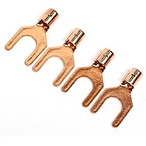 Amazon.co.jp: OFC 純銅 Yラグ端子 ポスト径6mm 高純度無酸素銅 非